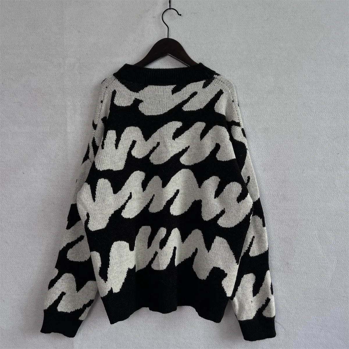 Stripe Craft Patchwork Knit Pullover