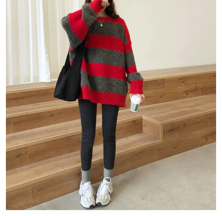 Women’s Oversized Striped Sweater