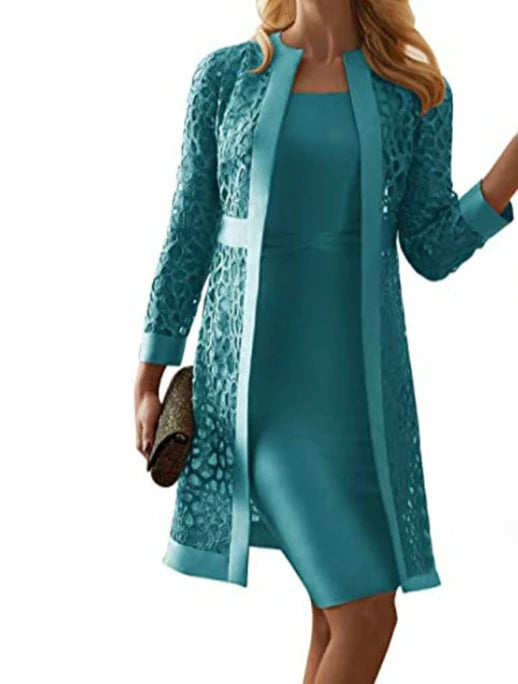 Lace Embrace Two-Piece Dress Set
