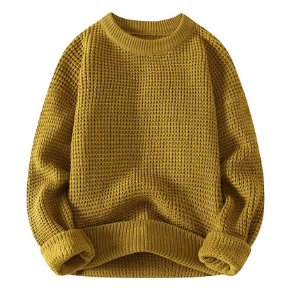 Men’s Solid Knit Pullover Sweater