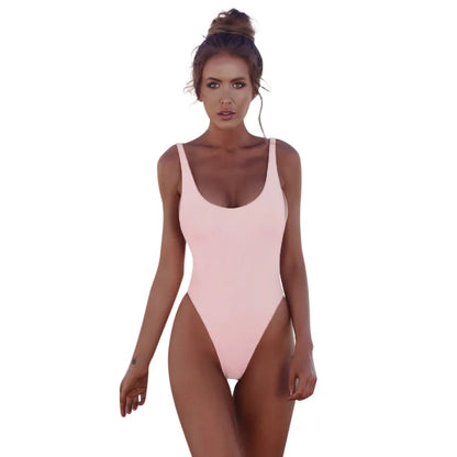 Sexy Backless Black and White Monokini