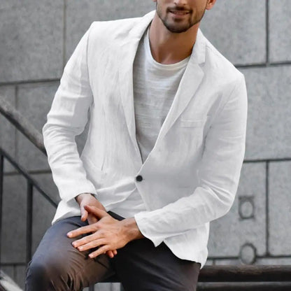 Lightweight Linen Blend Blazer