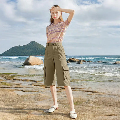 Flow Ease Mid-Waist Cropped Pants
