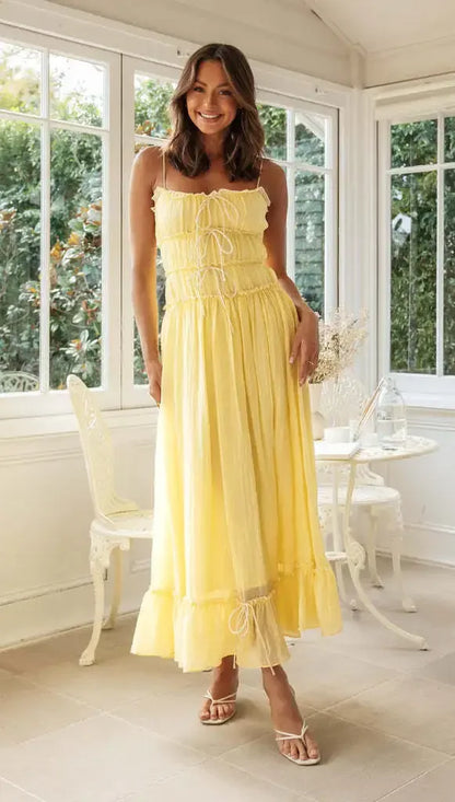 Elegant Slash Neck Holiday Maxi Dress