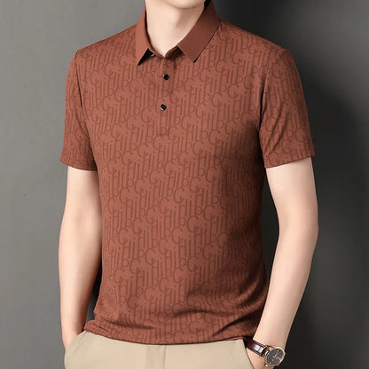 Printed Business Casual Polo