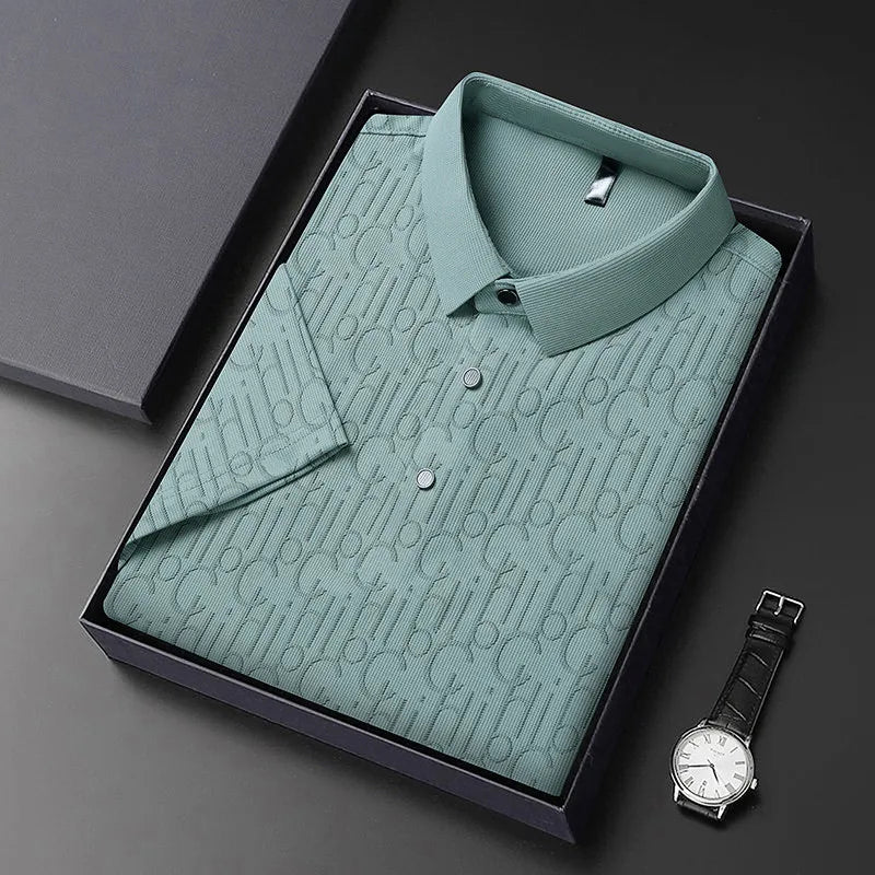 Printed Business Casual Polo