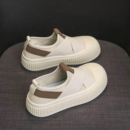 Platform Mesh Slip-On Sneakers