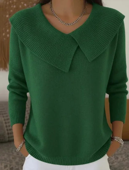 Versatile Knitted Pullover Sweater