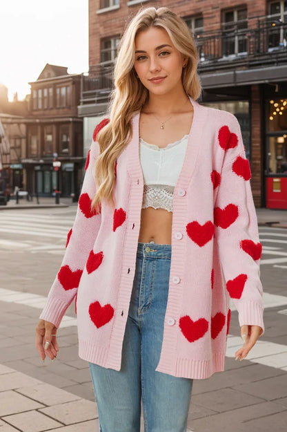 Love Knit V-Neck Long Cardigan