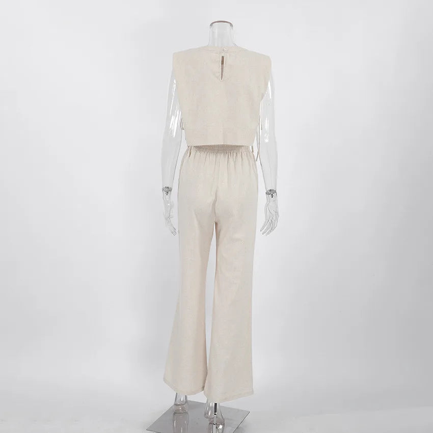 Chic Harmony Wide-Leg Pant Set