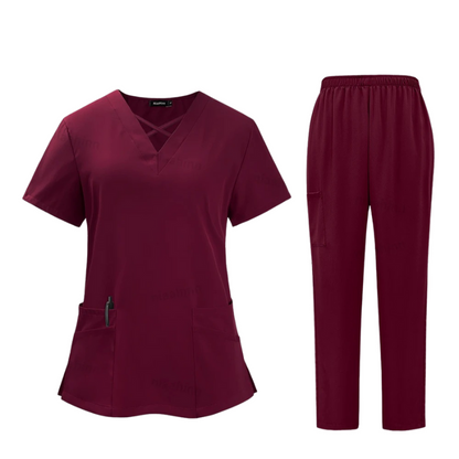 Medical Scrub Uniform Set for Women