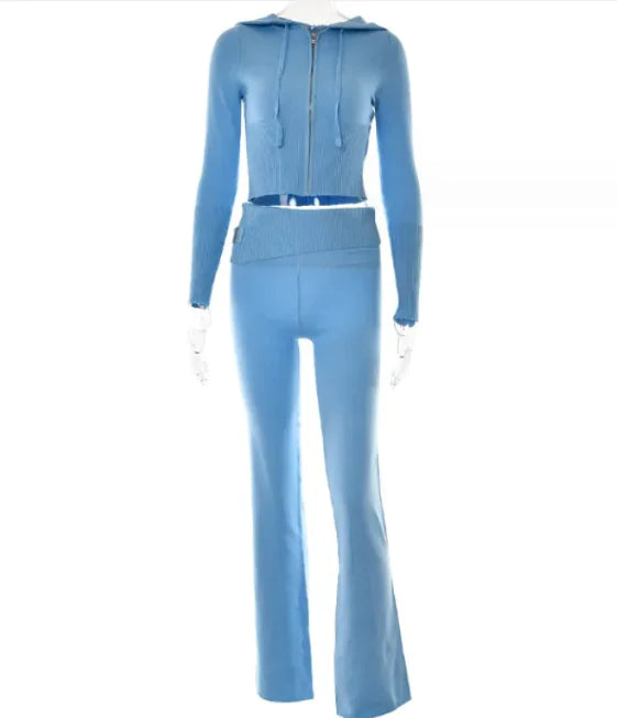 Zara Zip-Up Hoodie & Pants Set