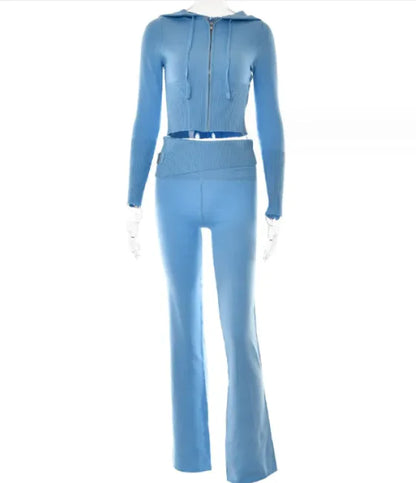 Zara Zip-Up Hoodie & Pants Set