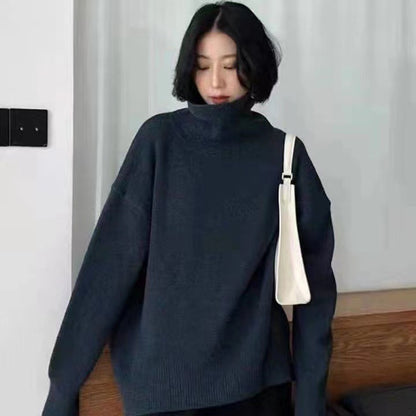 Women's Minimalist Knitted Bottoming Sweater