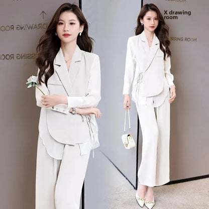 Spring Breeze Striped Two-Piece Suit