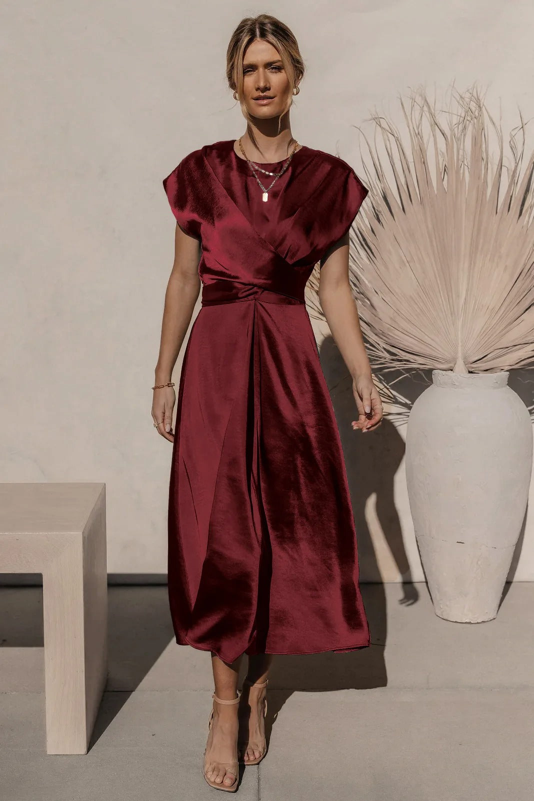 Lumi Satin Elegant Evening Dress