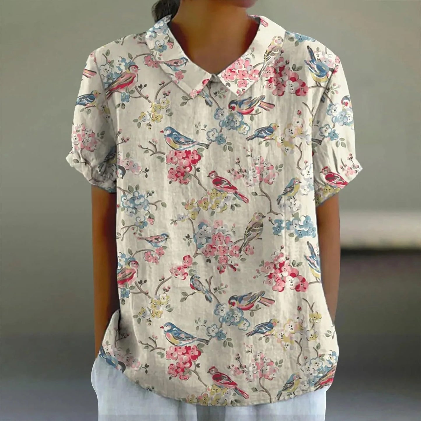 Artistic Flower Vintage Tee