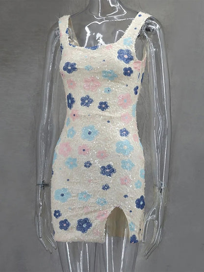 Glam Sparkle Sequined Mini Dress