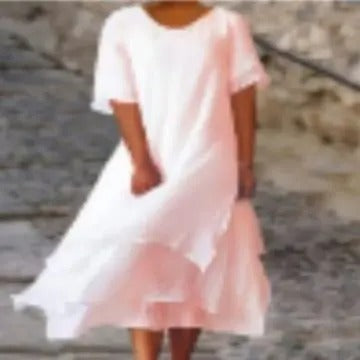 Double Layered Split Sleeve Dress