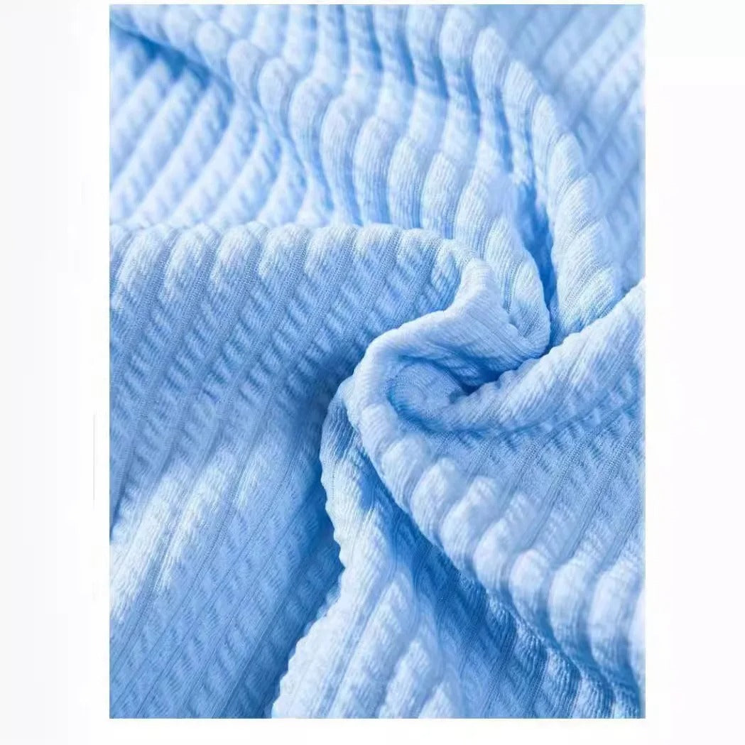 Stylish Men’s Solid Stripe Two-Piece