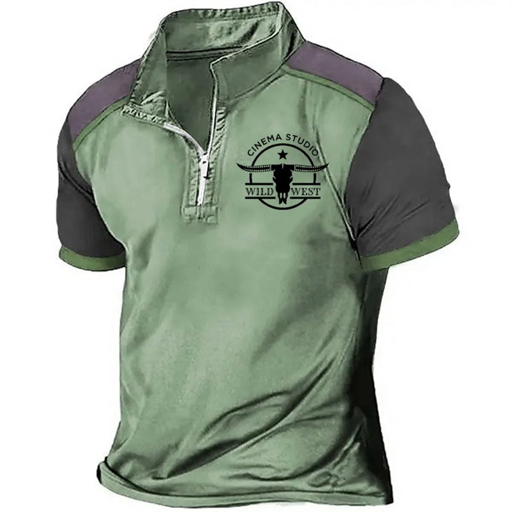 Modern Zip-Front Polo Shirt