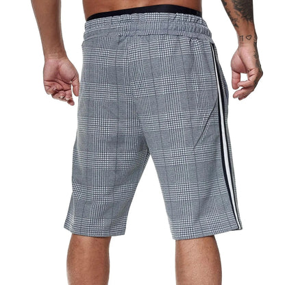 British Style High Waist Grid Shorts