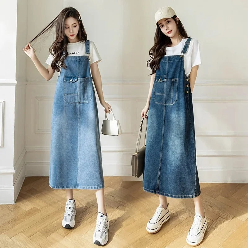 Backless Slim Denim Dress for Women