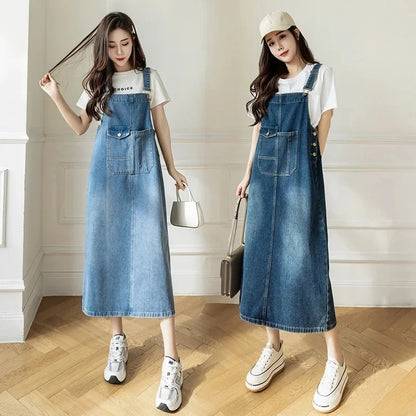 Backless Slim Denim Dress for Women