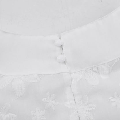 Youthful Lace Embroidered Sleeveless Top