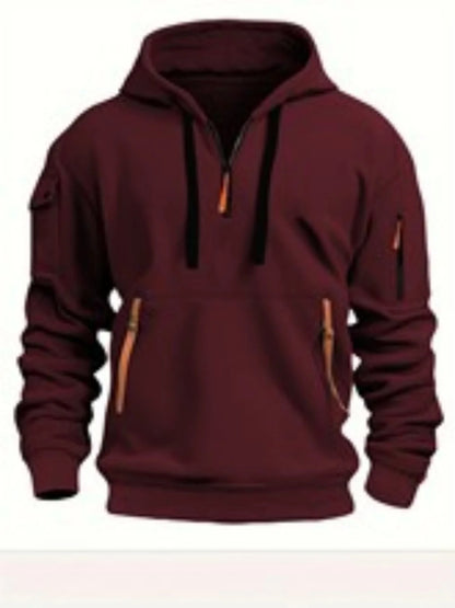 Urban Edge Zipper Pocket Hoodie