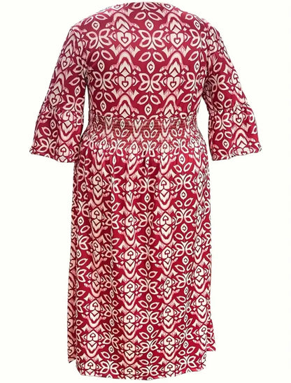 Effortless Boho Chic Floral Wrap Dress