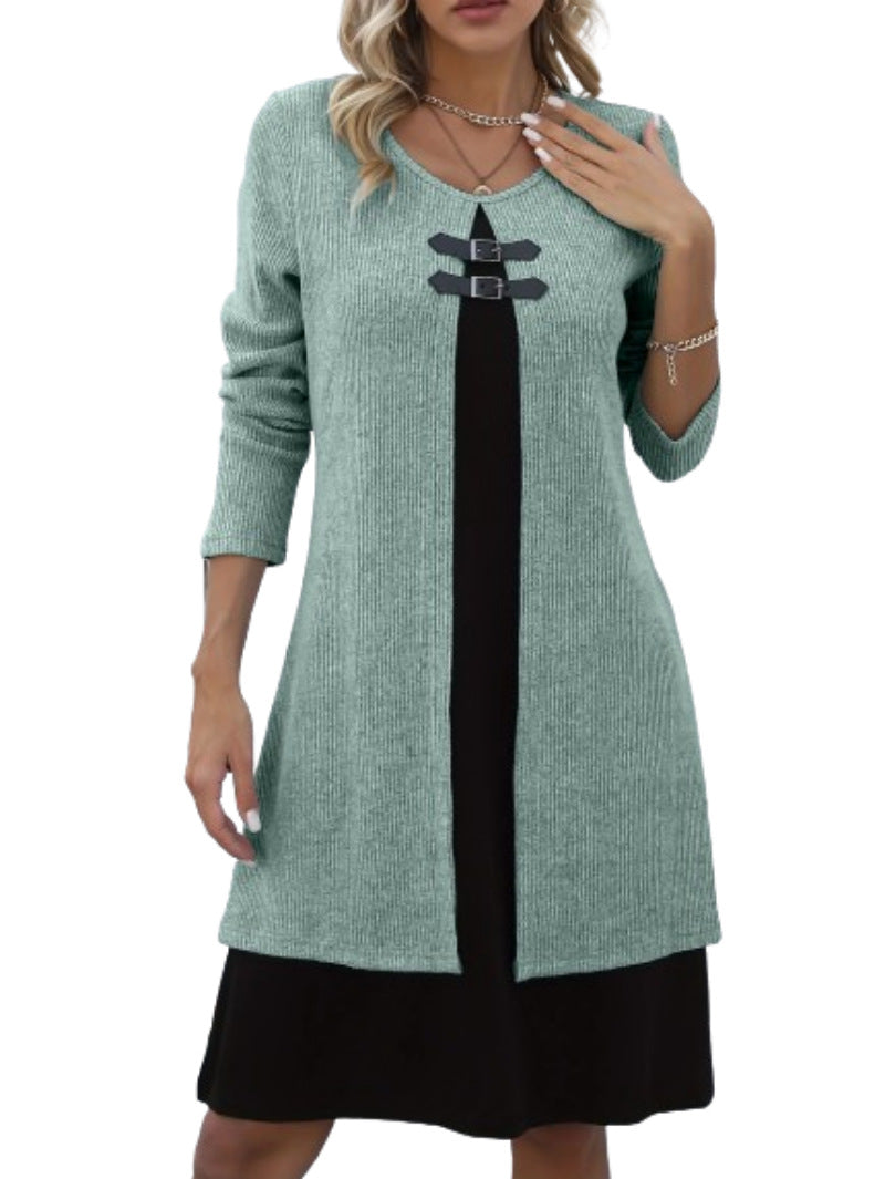 Women's Round-neck Long-sleeved Sweater