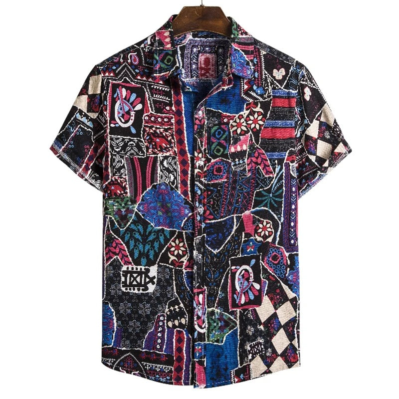 Boho Geometric Beach Shirt