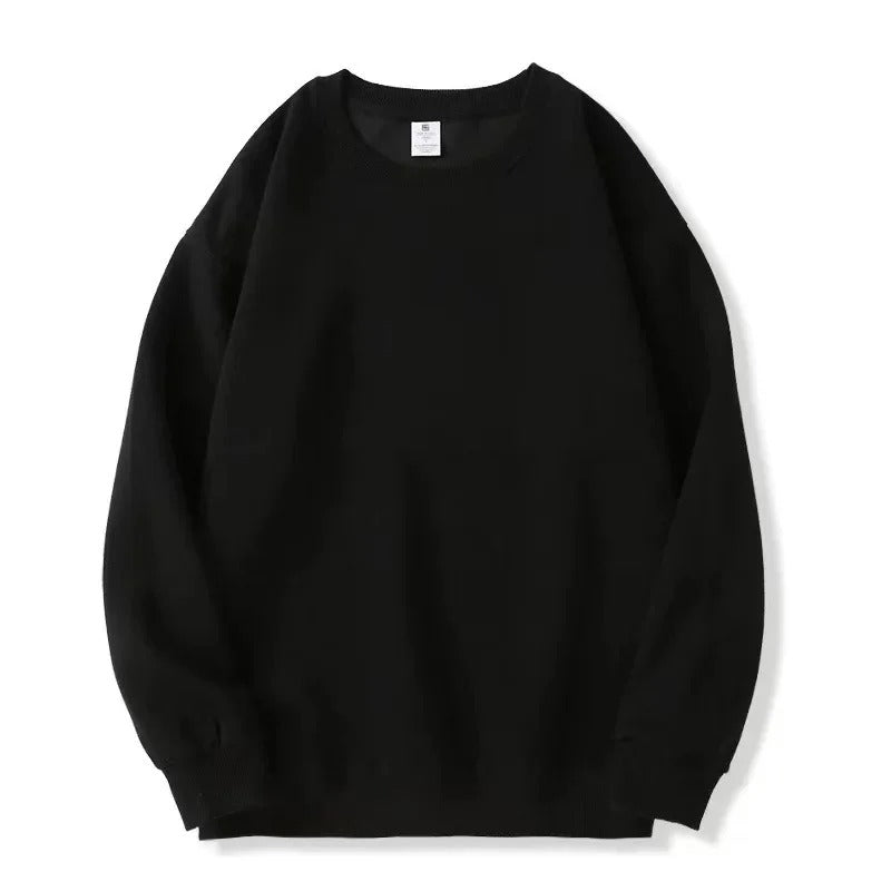 Casual Loose Fit Round Neck Sweatshirt