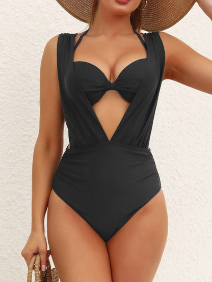 Viva Luxe Women's Deep V Swimsuit