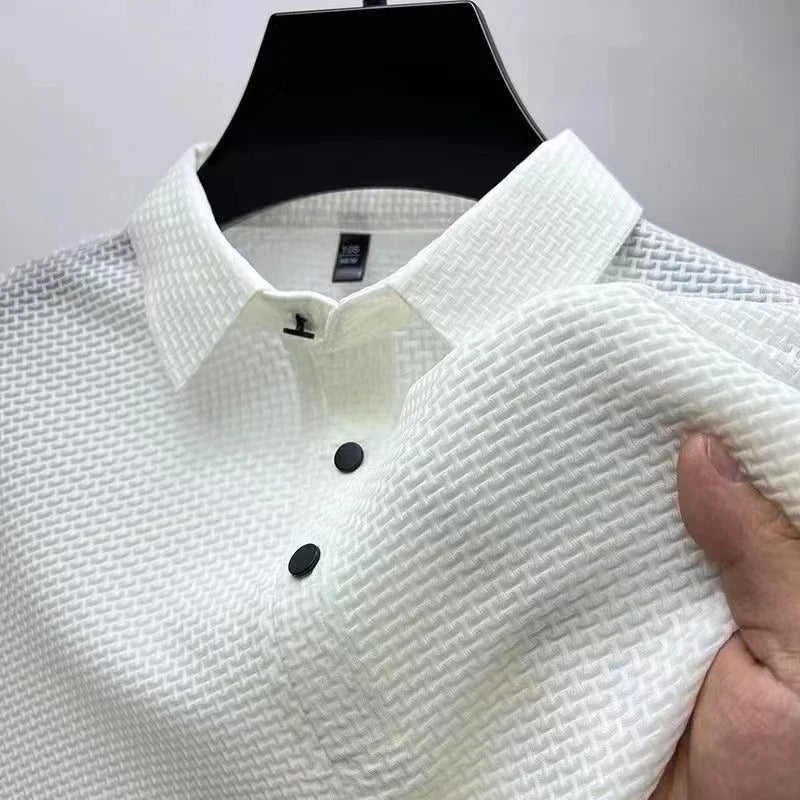 Men's Bone Flower Polo Shirt