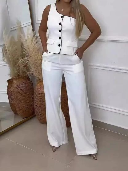 White Office Two-Piece Set