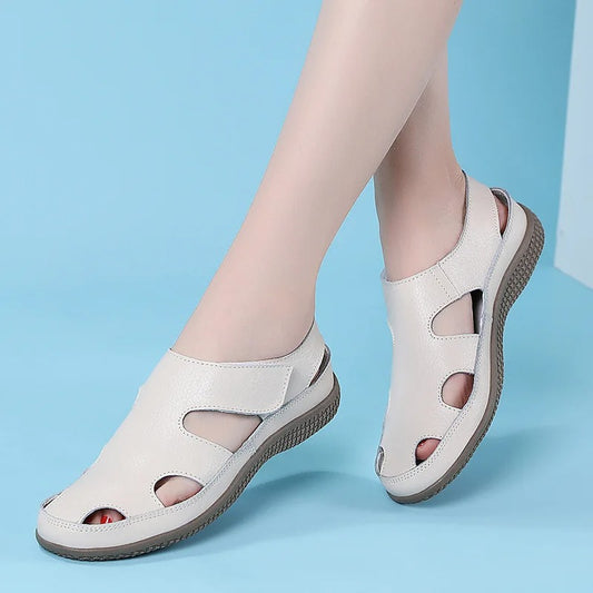 Buruijing Soft Leather Summer Sandals