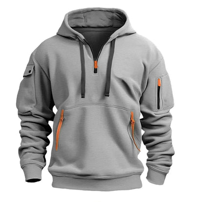 Urban Edge Zipper Pocket Hoodie