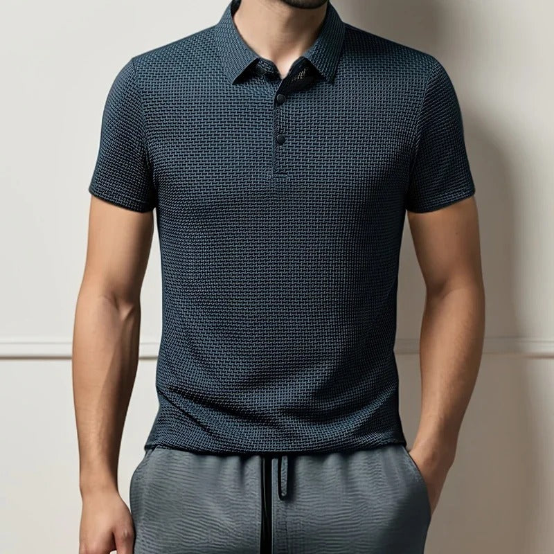 Men's Bone Flower Polo Shirt