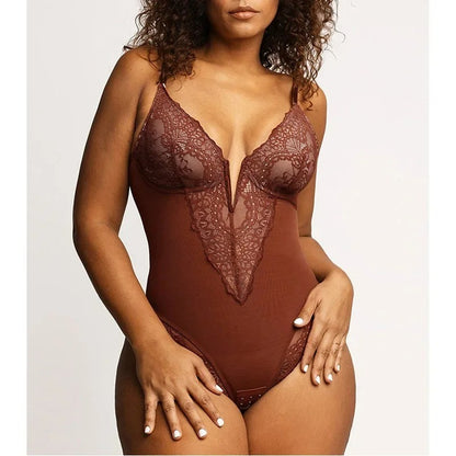 SculptLace V-Neck Bodysuit