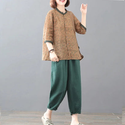 Cotton Linen Two-Piece Set