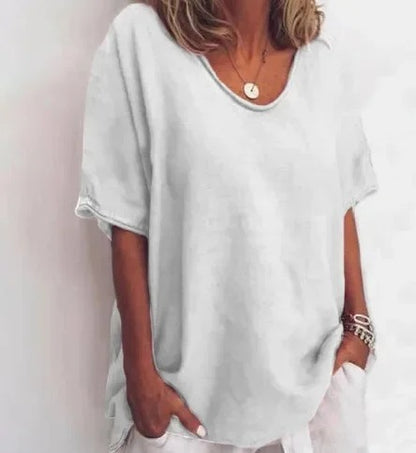 Women's V-neck 3D Print T-shirt