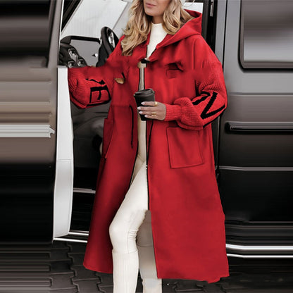 Women's Wear Casual Hooded Long Coat