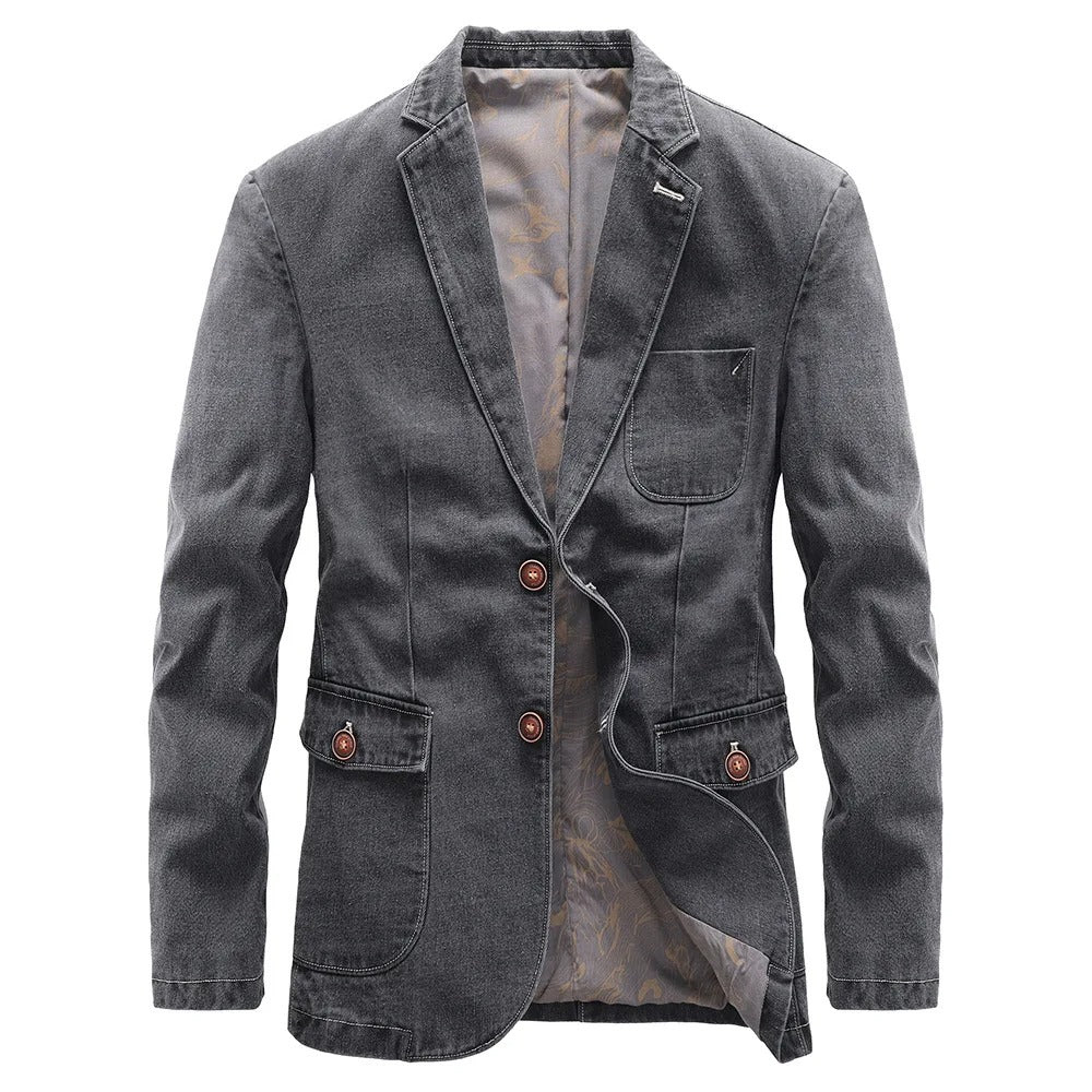 Denim Edge Slim Fit Blazer