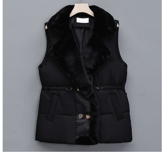 Men’s Solid Color Thick Thermal Vest