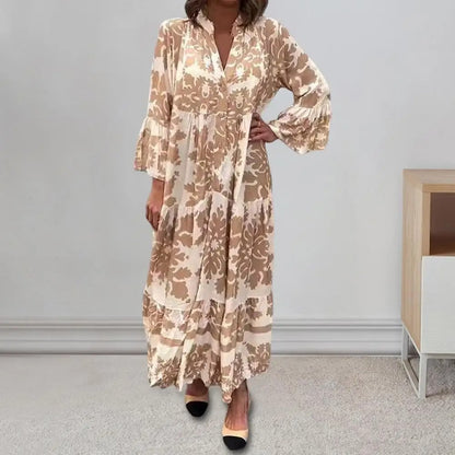 Floral V-Neck Maxi Dress
