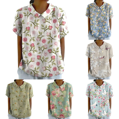 Boho Bloom Puff Sleeve Blouse