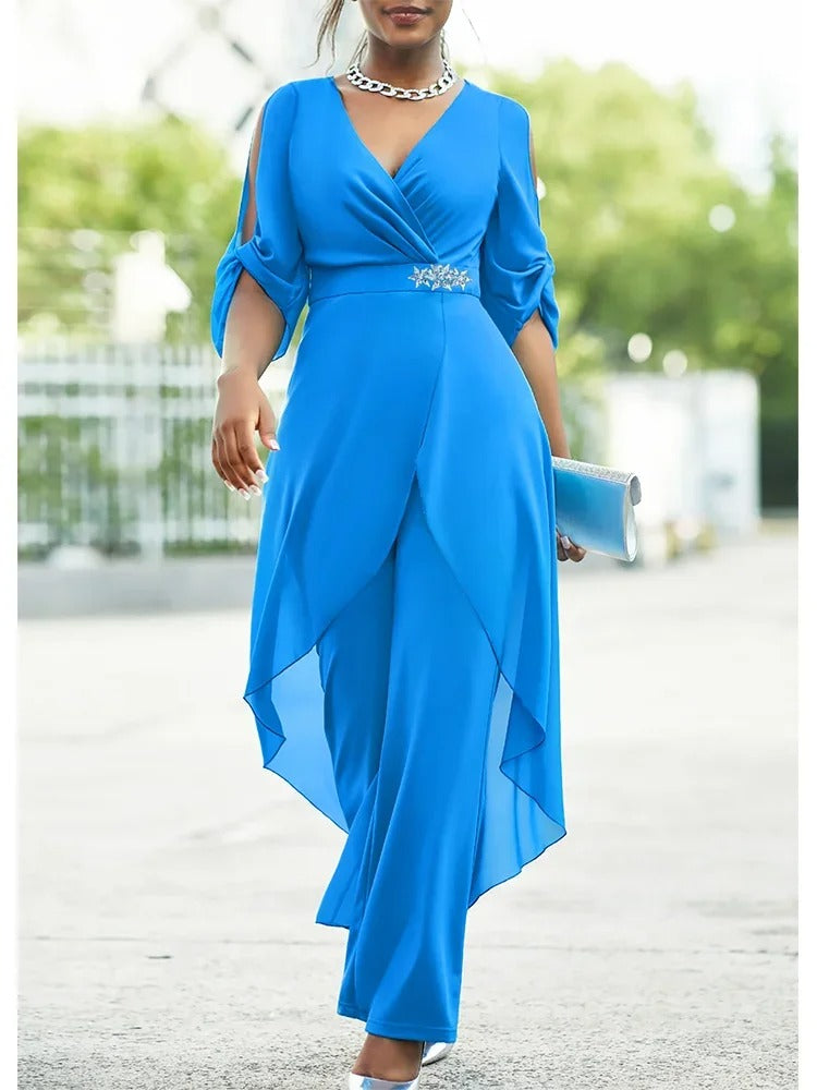 Chiffon Evening Gown Set