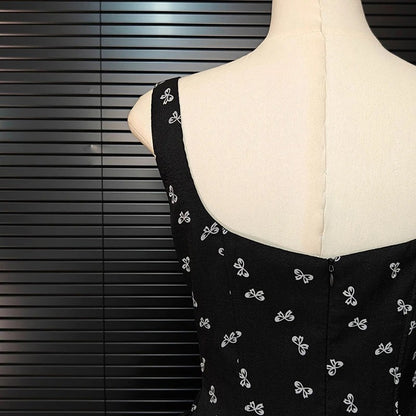 Chic Ruffle Print A-Line Mini Dress
